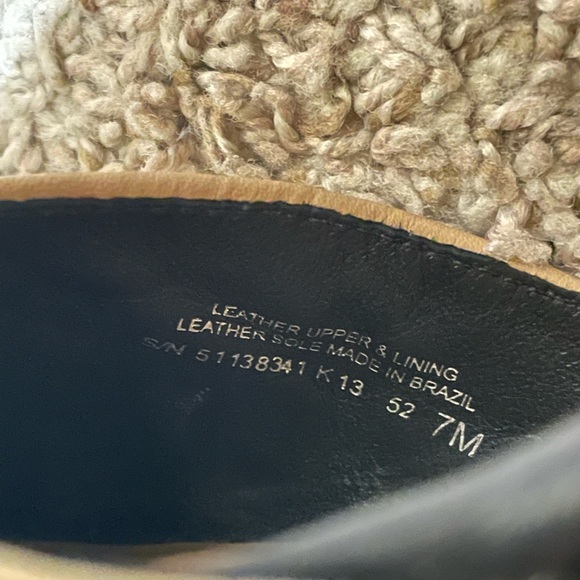 Tory Burch McKenna Leather Beige and Black Wedges - Picture 5 of 15